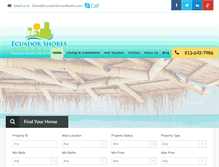 Tablet Screenshot of ecuadorshoresrealty.com